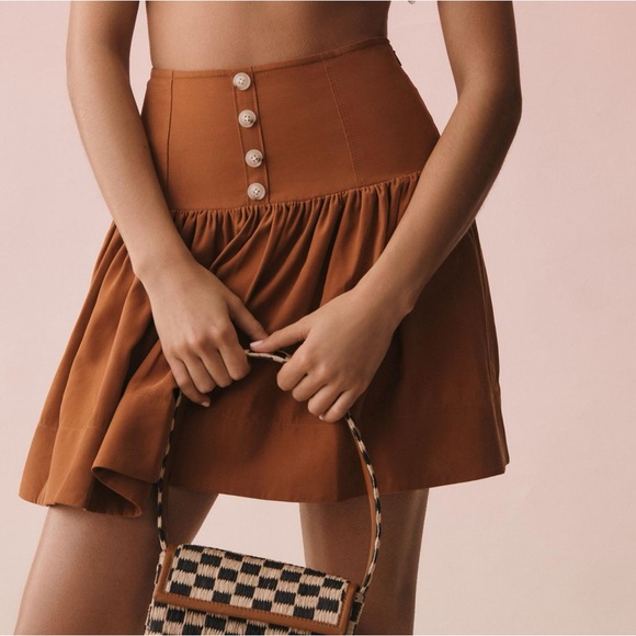 Anthropologie Maeve Drop-Waist Mini Skirt - Picture 2 of 12